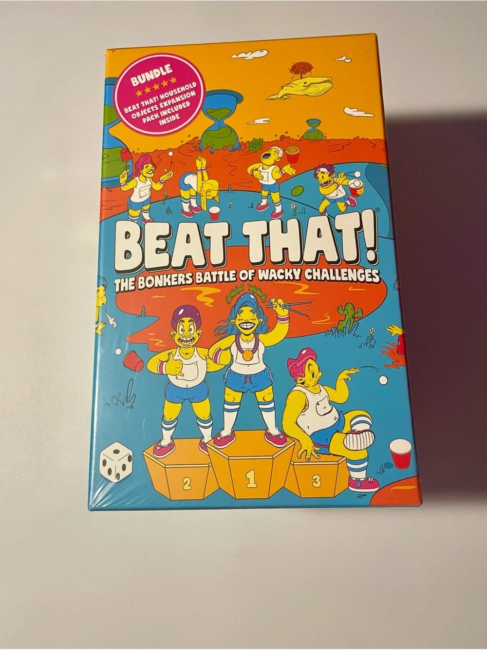 Beat That! The Bonkers Battle of Wacky Challenges Board Game Bundle New Sealed